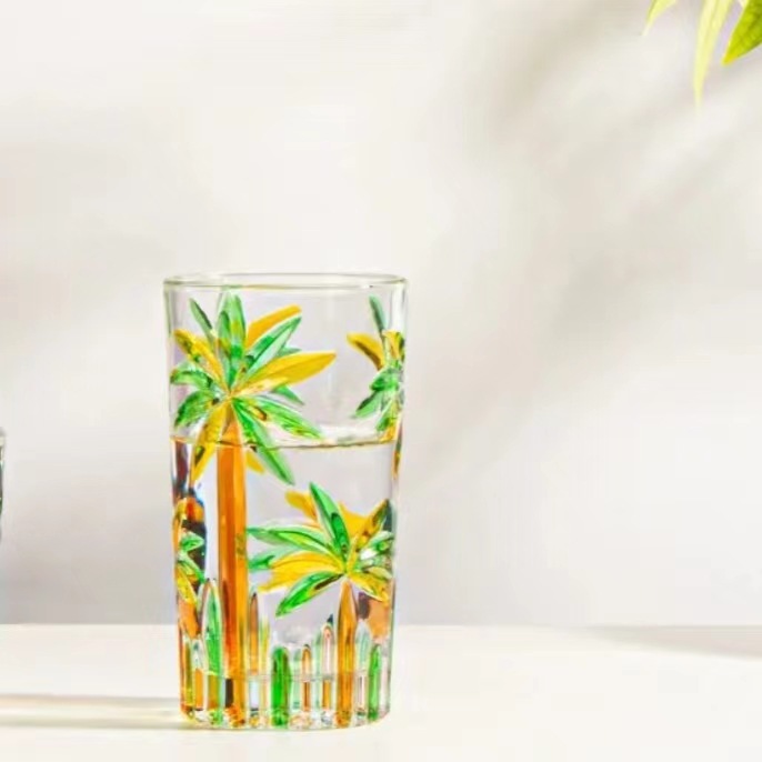 高顏值浮雕果汁杯洋酒杯