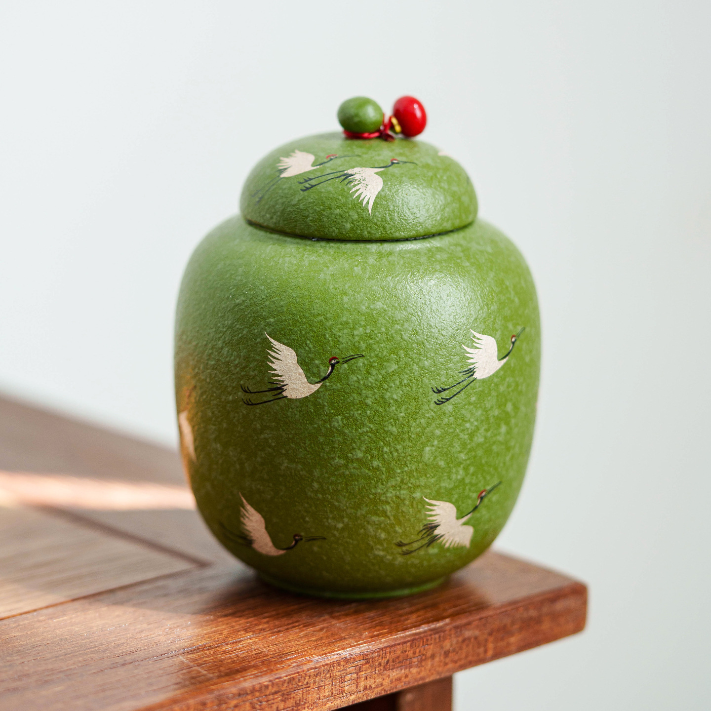 小青柑鶴舞長空茶葉罐