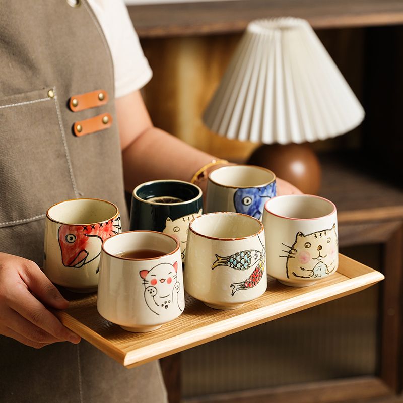 日式風圍爐煮茶陶瓷小茶杯