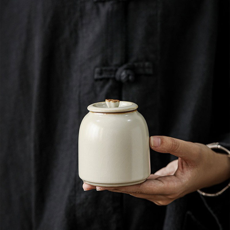 復古荷韻茶葉罐