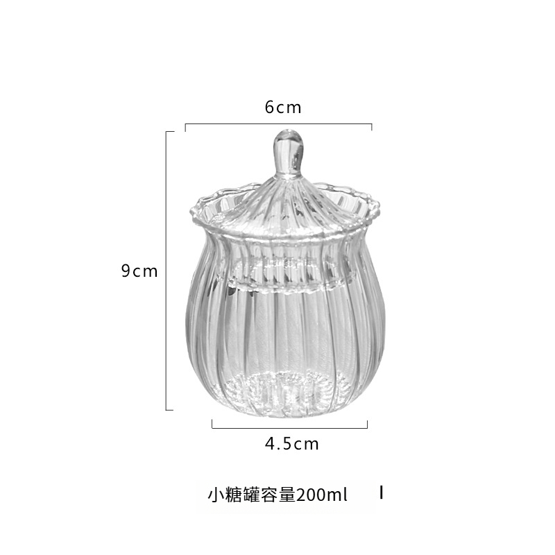 歐式透明方糖罐密封儲蓄罐