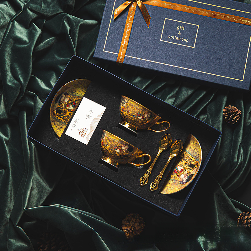 佛羅吉吻咖啡杯碟套裝