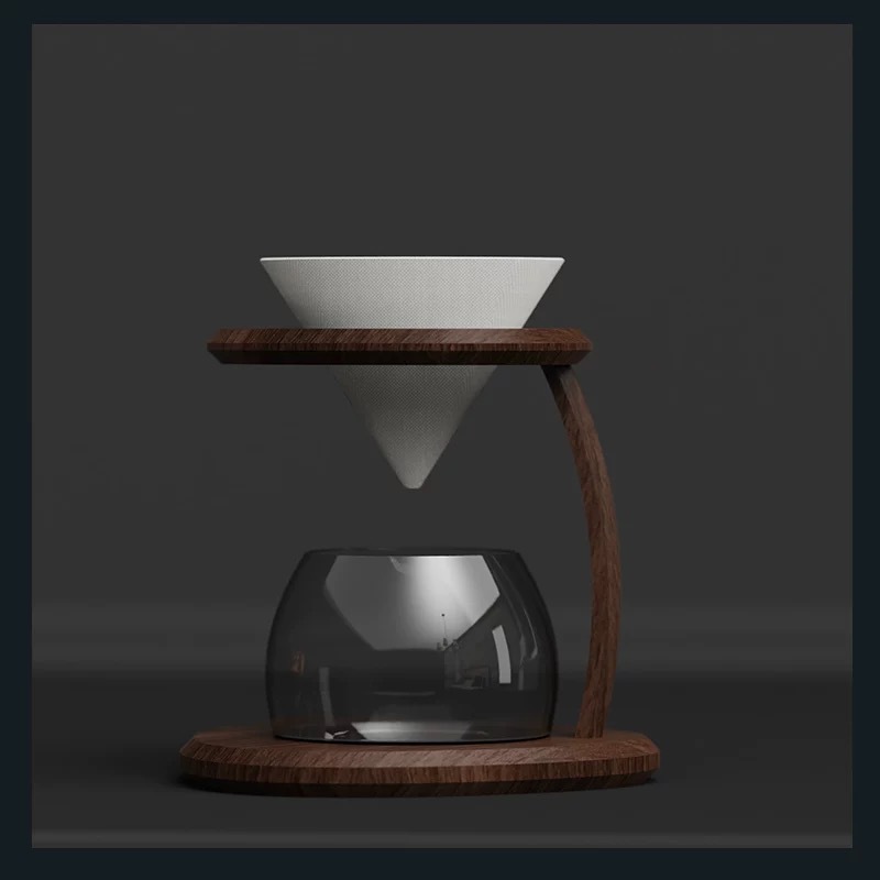 實木手沖咖啡支架