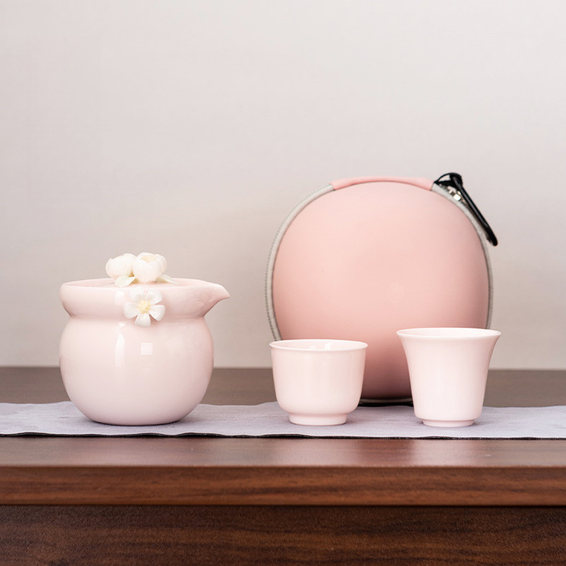 純手工捏粉色櫻花快客杯