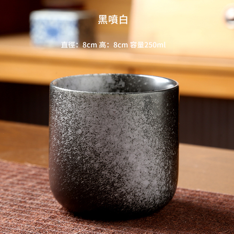 復古粗陶窯變陶瓷咖啡杯