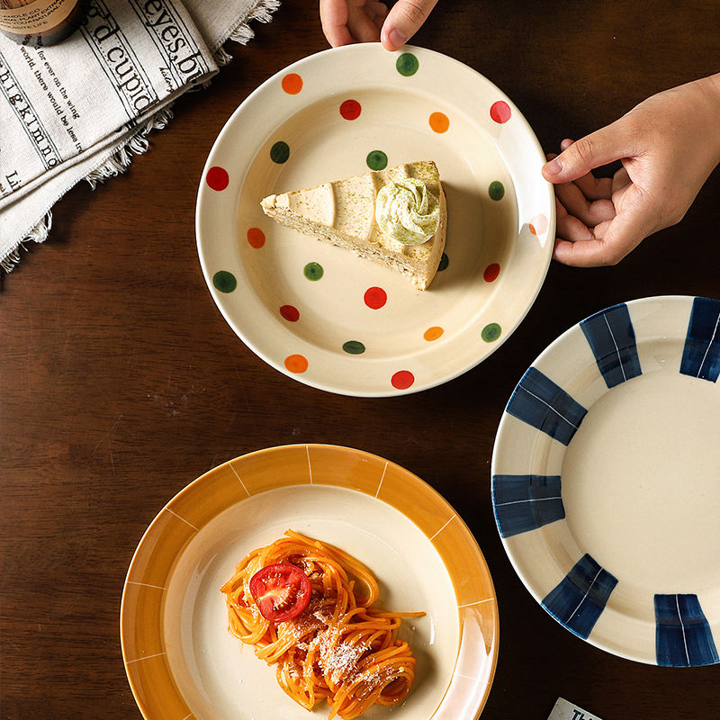 日式深盤釉下彩手繪系列餐具