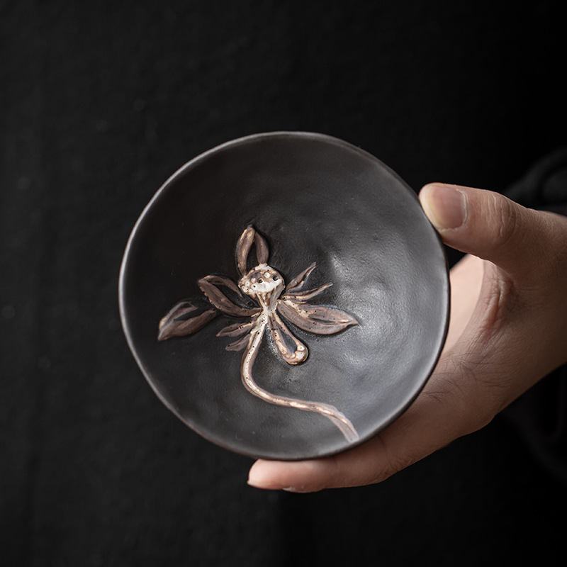 侘寂風手工陶瓷蓮蓬杯