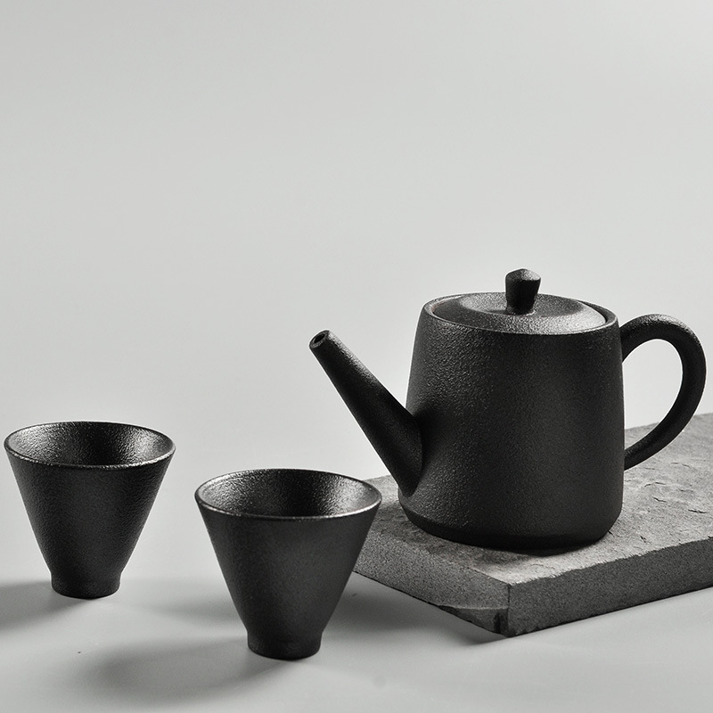 黑陶旅行茶具套裝