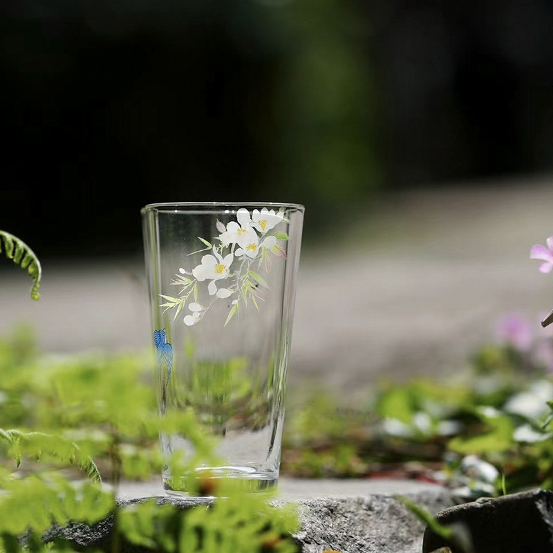 春歸雲朵手工玻璃品茗杯