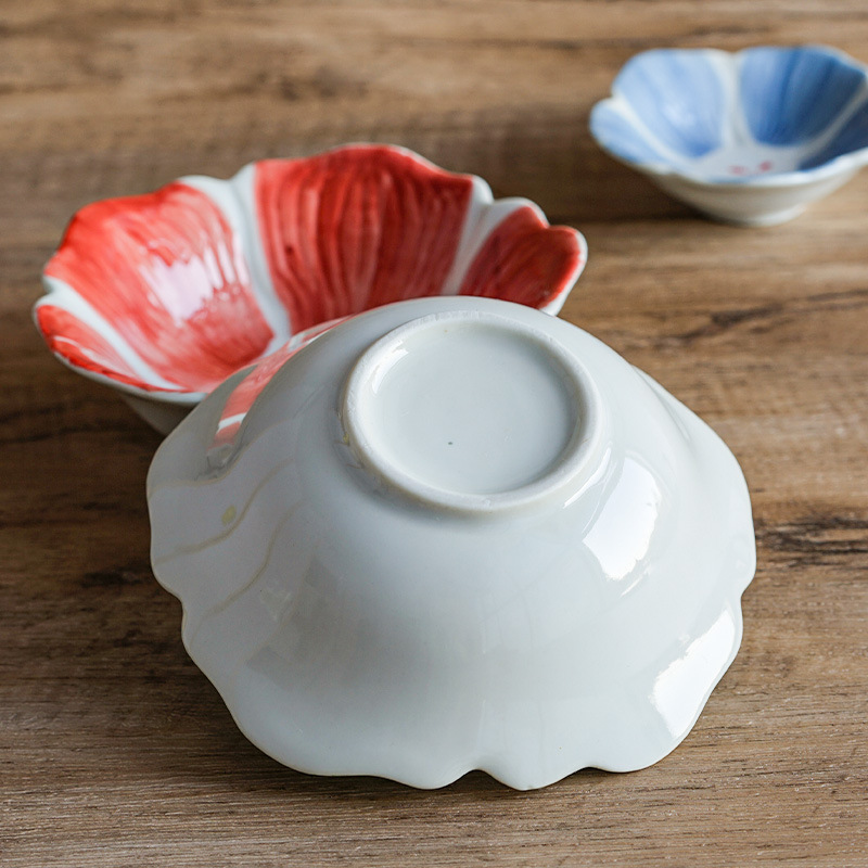 日式陶瓷朵朵淺碗