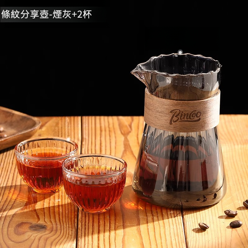 條紋咖啡分享壺套裝