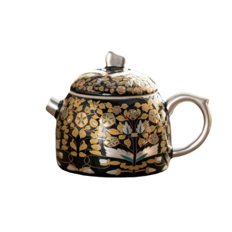 大師手作琺瑯彩茶壺套裝