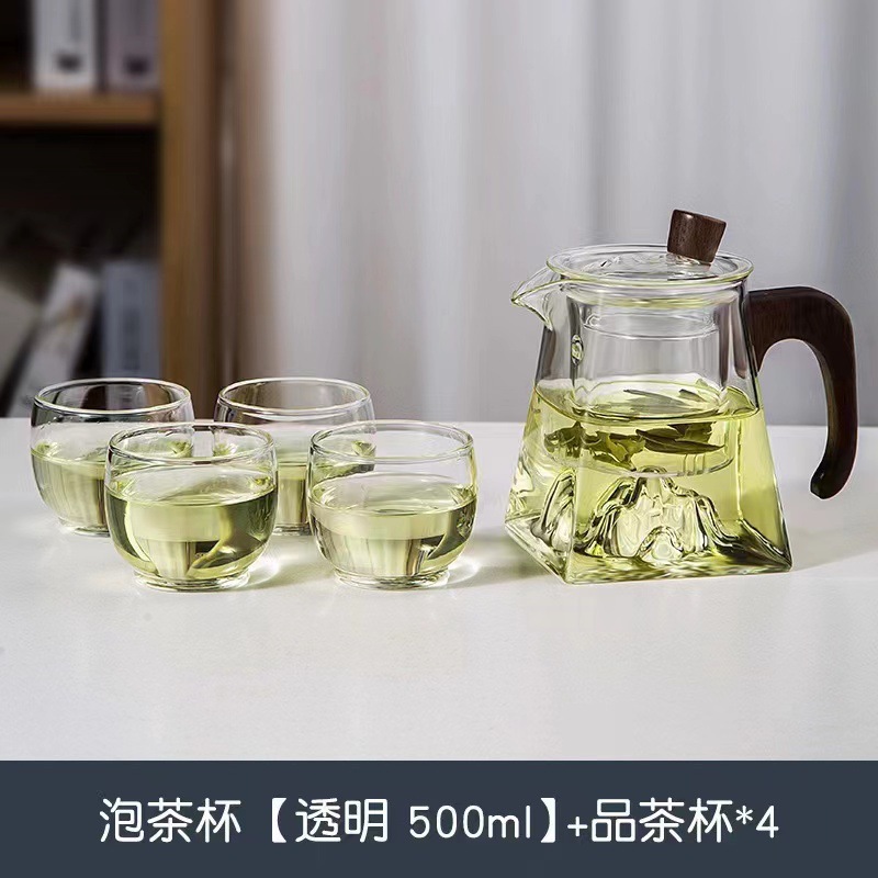 觀山四方玻璃泡茶壺電陶爐