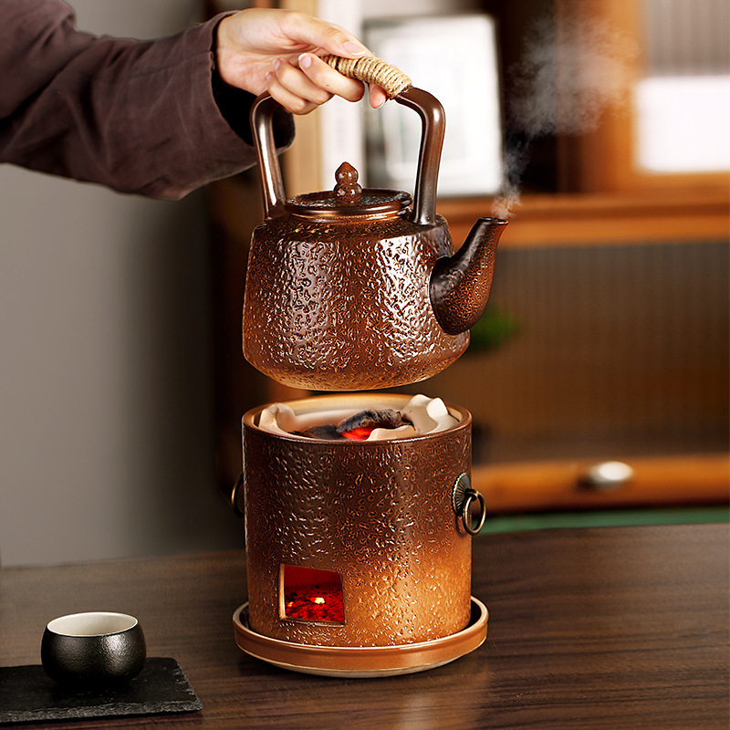 戶外家用煮茶炭火圍爐泡茶壺