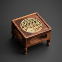 北美胡桃木方鼎溫茶臺