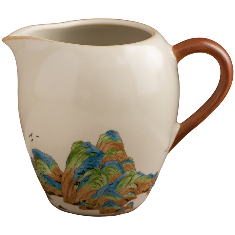 千裡江山汝窯公道杯