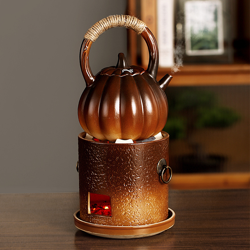 戶外家用煮茶炭火圍爐泡茶壺
