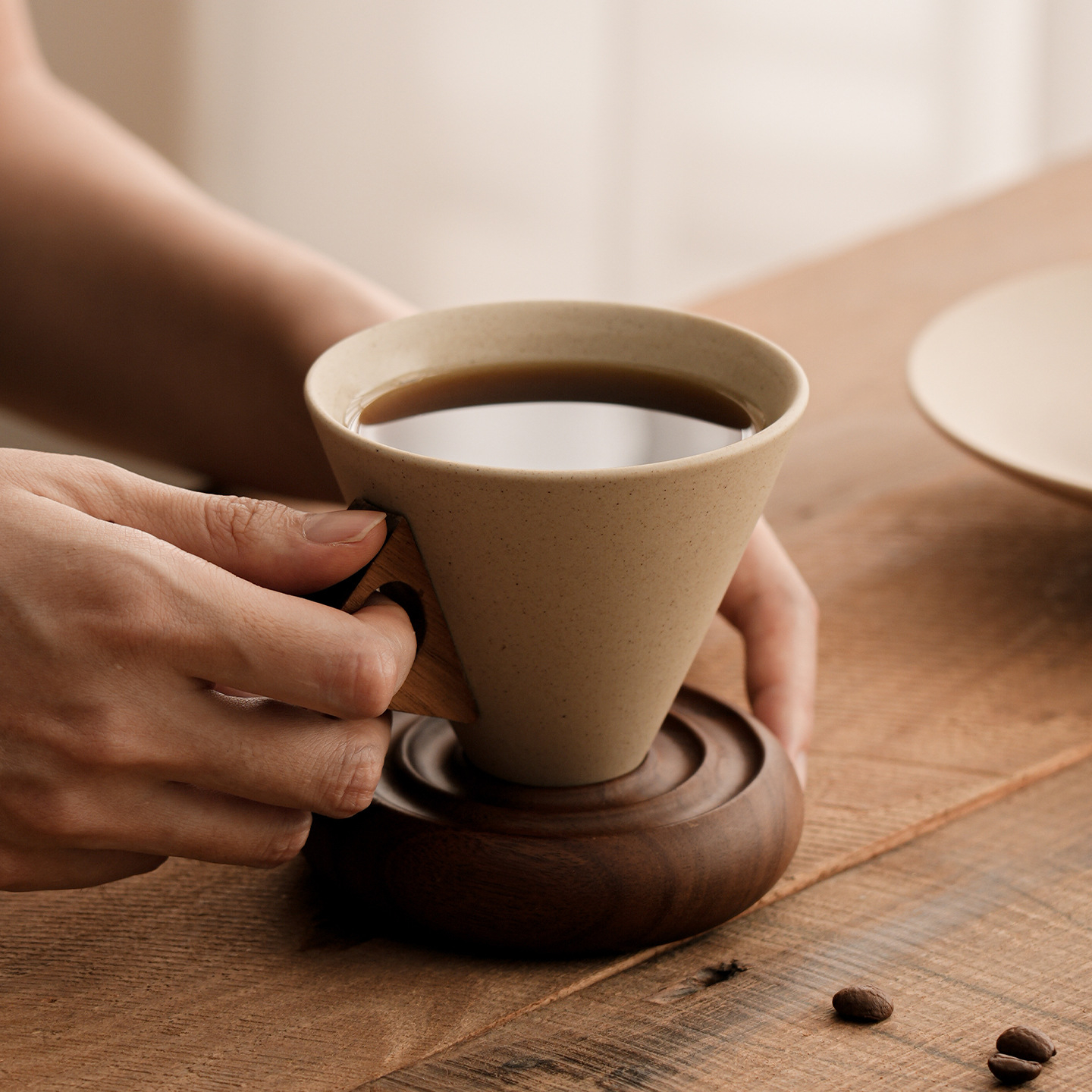 陶瓷拿鐵雪糕筒咖啡杯套裝