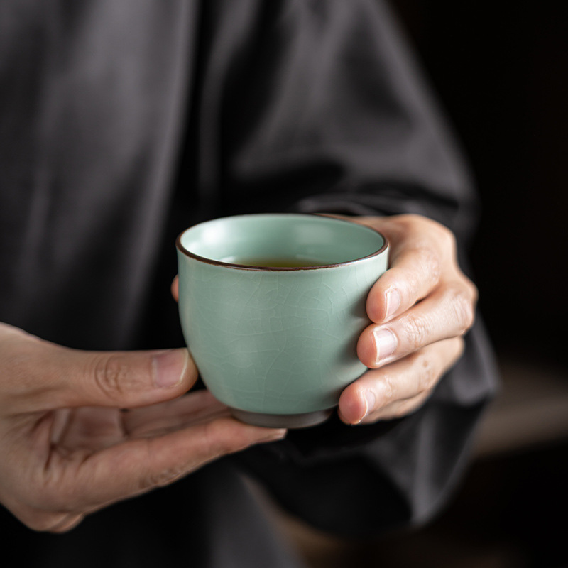 汝窯開片紋品茗杯