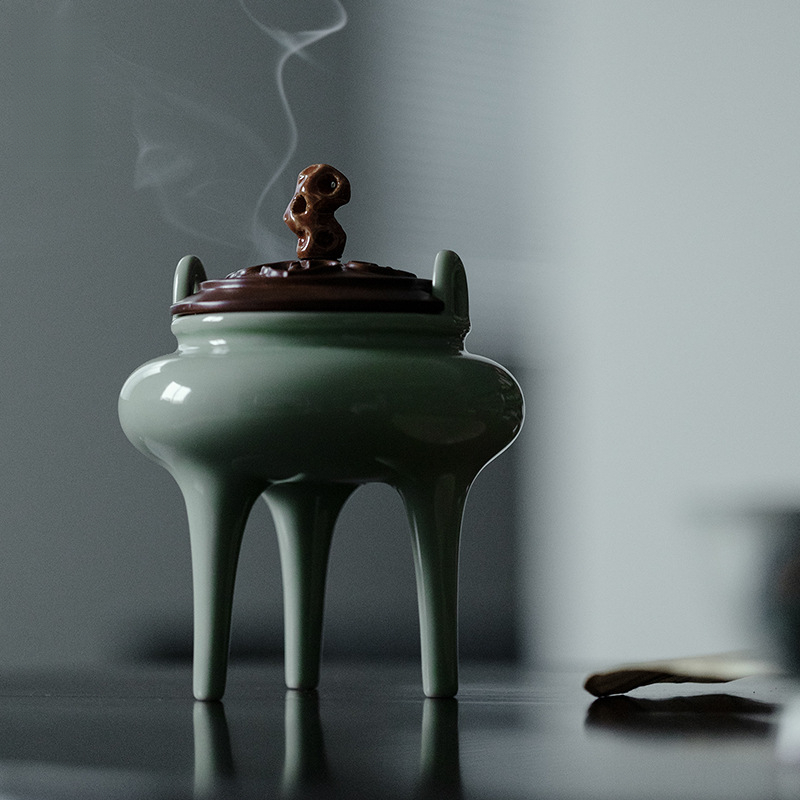 純手工仿宋三足香爐