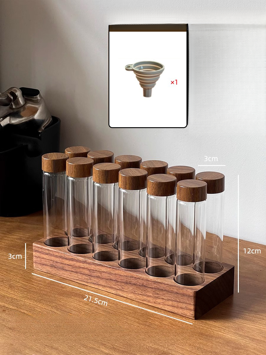 咖啡豆分裝試管玻璃展示架