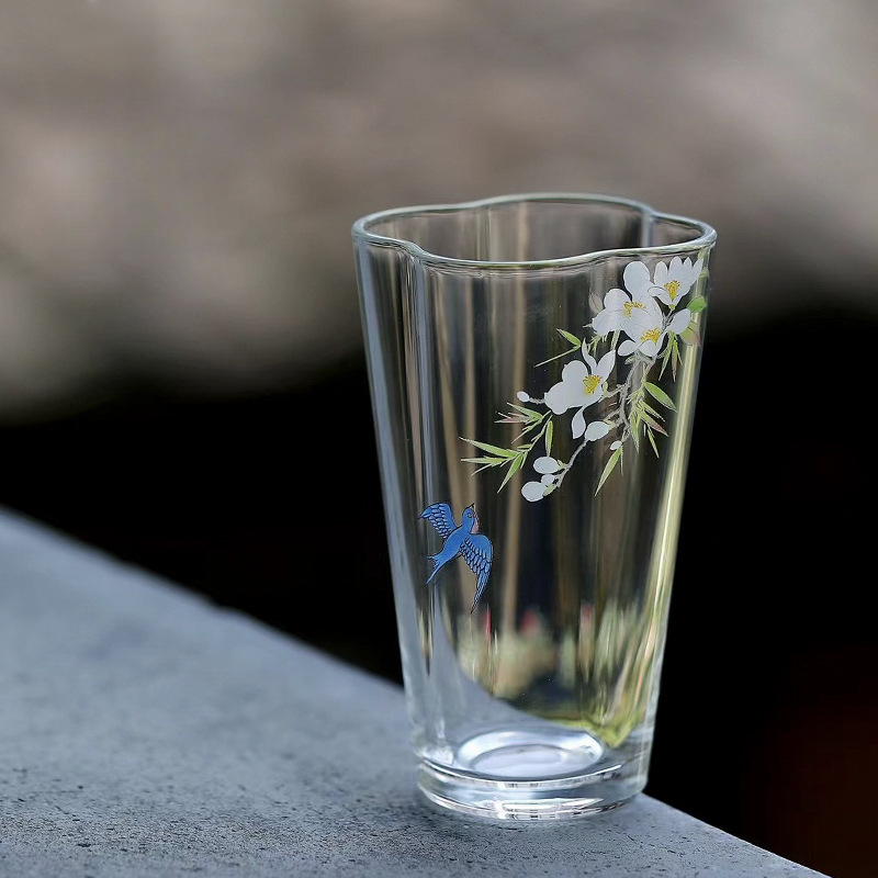 春歸雲朵手工玻璃品茗杯