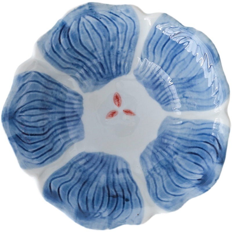 日式陶瓷朵朵淺碗