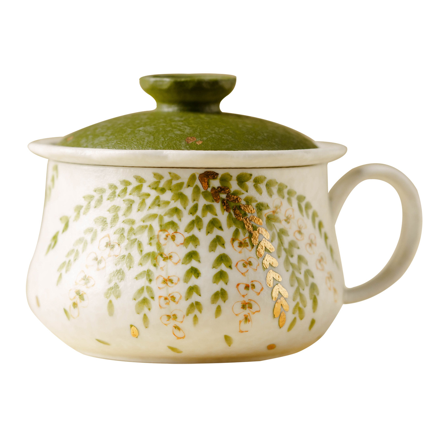 灑金紫藤花茶杯