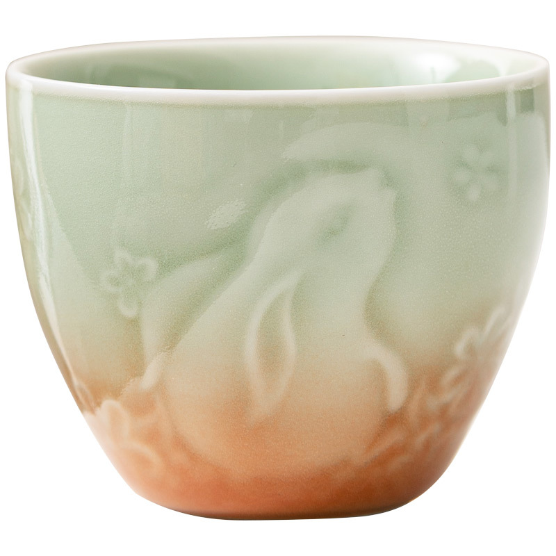 櫻花月兔浮雕主人杯