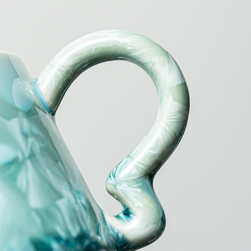 窯變釉花口咖啡杯