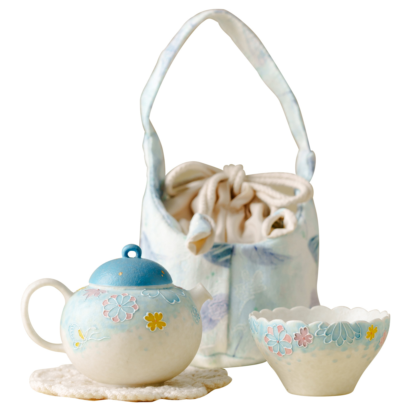 極素岩礦白陶瓷茶具套裝