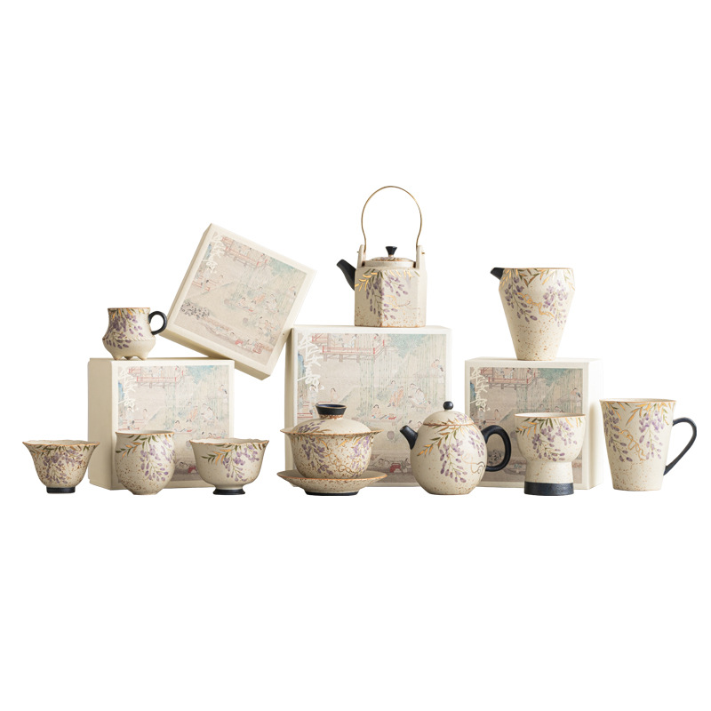 青花火石紅系列茶具套裝