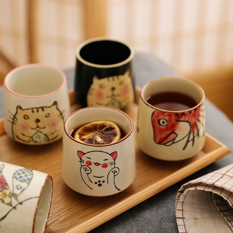 日式風圍爐煮茶陶瓷小茶杯