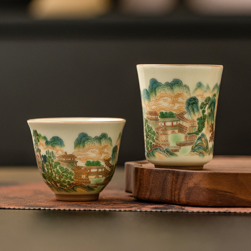 五彩山品茗杯