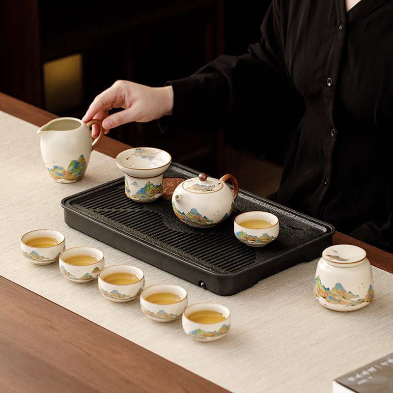 汝窯江山茶具套裝