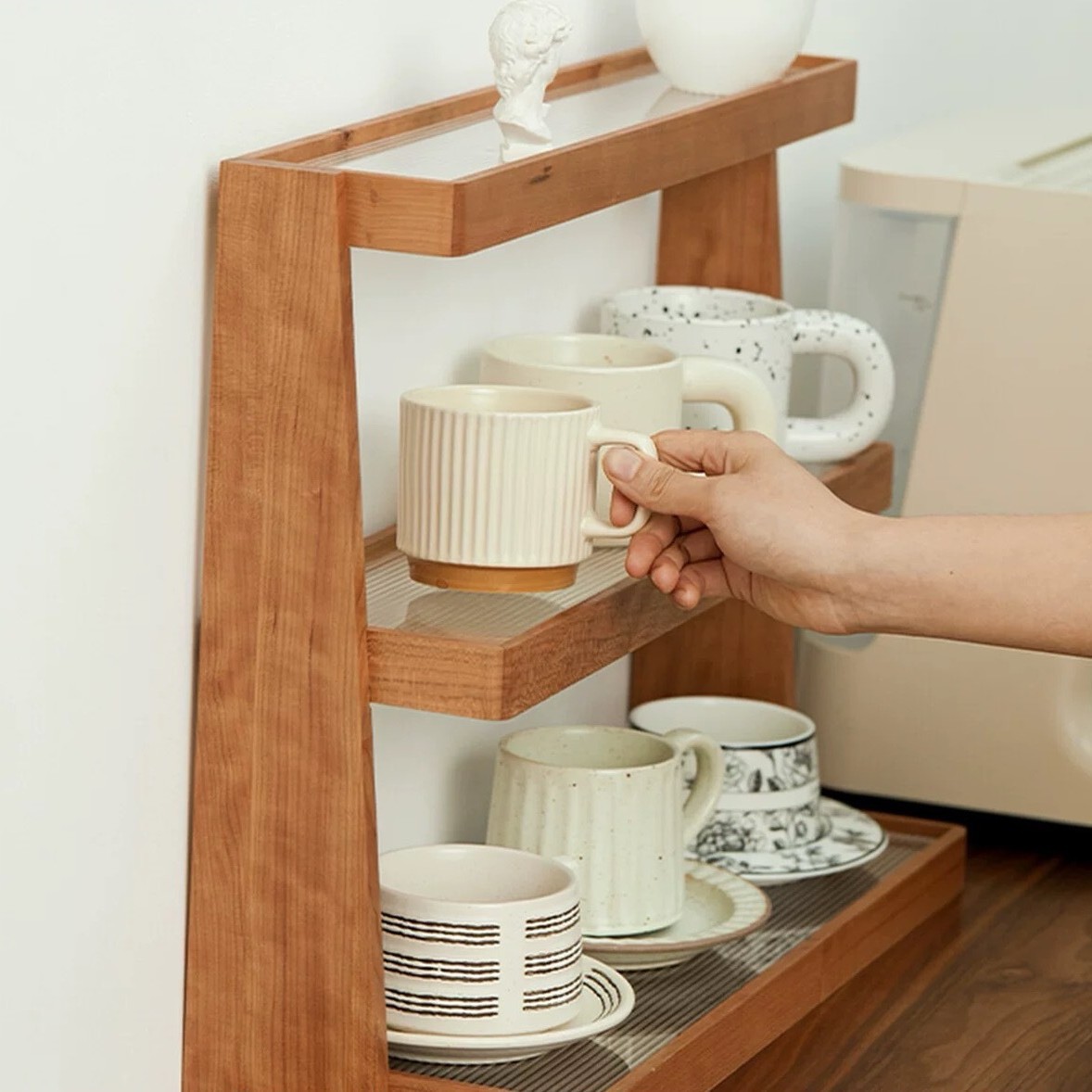 實木高級輕奢杯子收納置物架