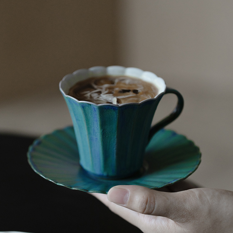 詫寂風粉引手工咖啡杯