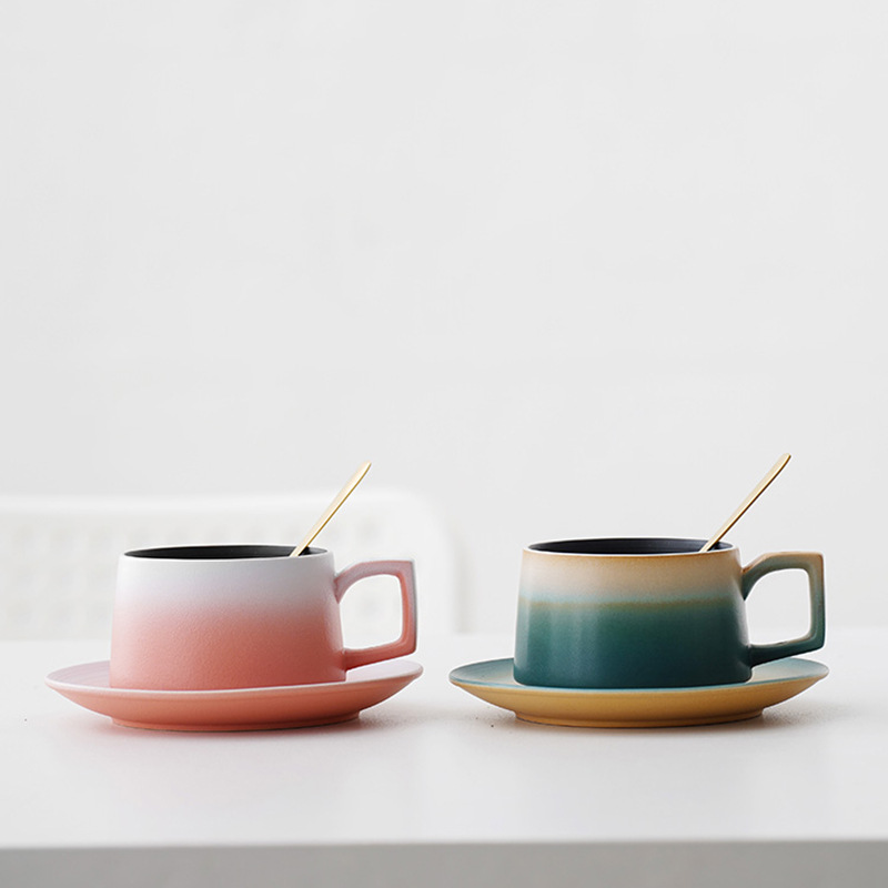 高檔禮盒咖啡杯陶瓷情侶對杯