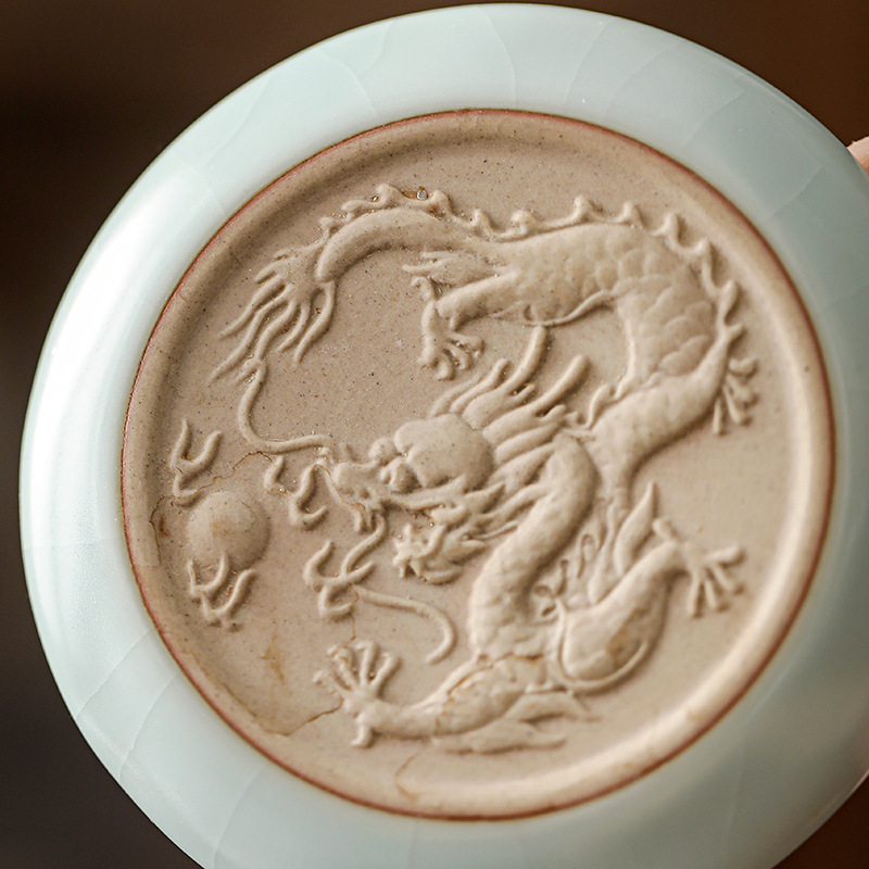 冰裂祥龍快客杯旅行茶具