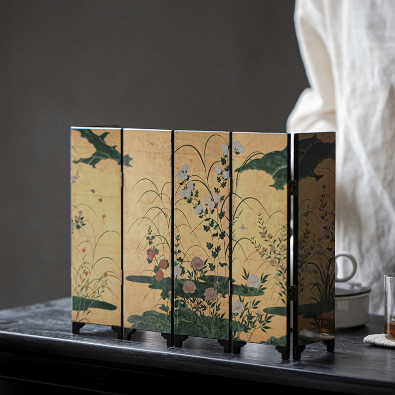 茶桌小屏風擺件