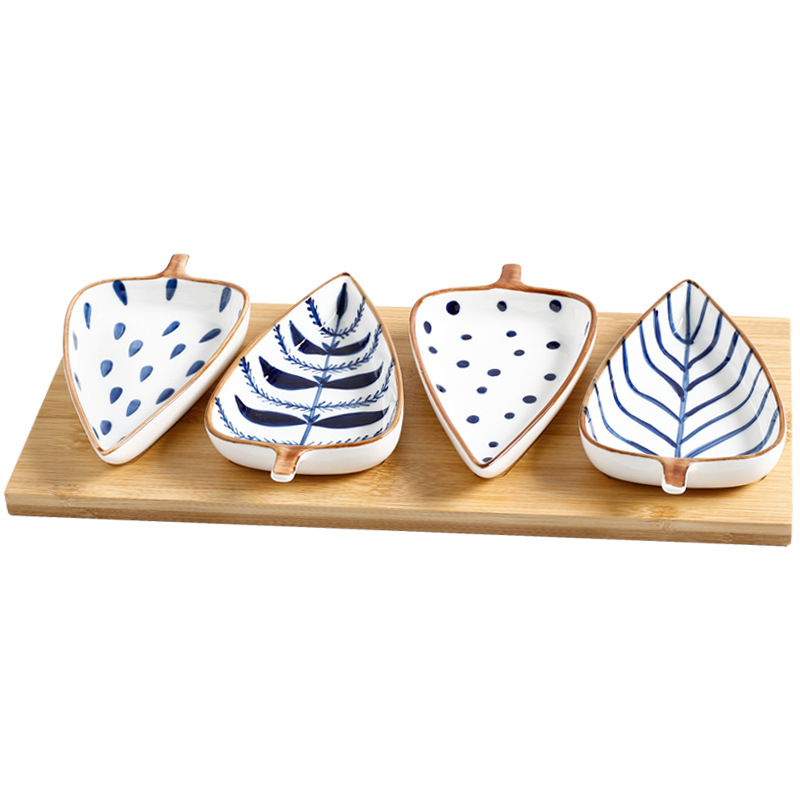 創意樹葉乾果零食盤