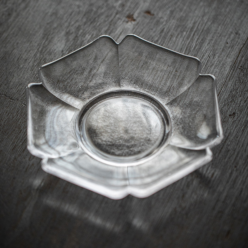 做舊銅片玻璃幹泡臺壺承