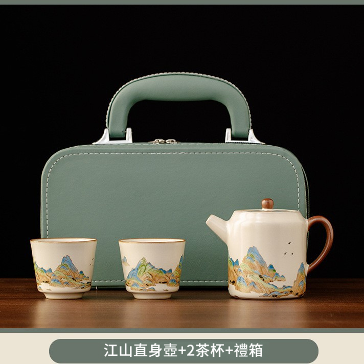 江山汝窯輕奢茶具套裝