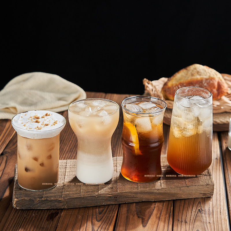 Ins透明拿鐵杯冰咖啡杯