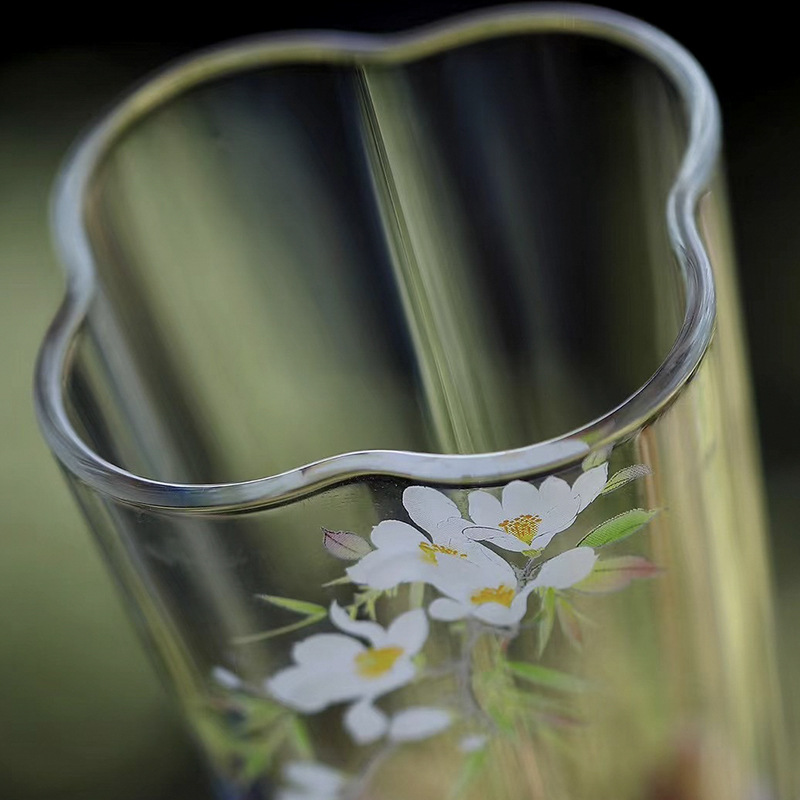 春歸雲朵手工玻璃品茗杯