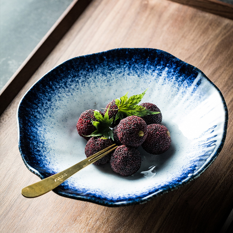 日式荷紋拌面碗