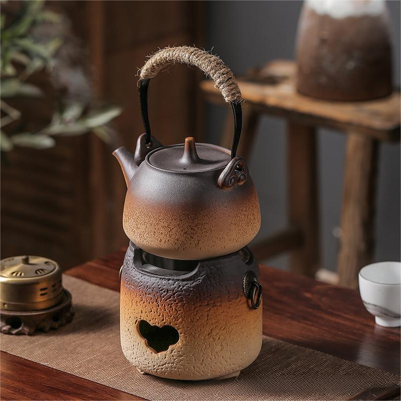 罐罐茶煮茶器炭火圍爐煮茶壺家用室內陶瓷茶具戶外烤茶碳爐子