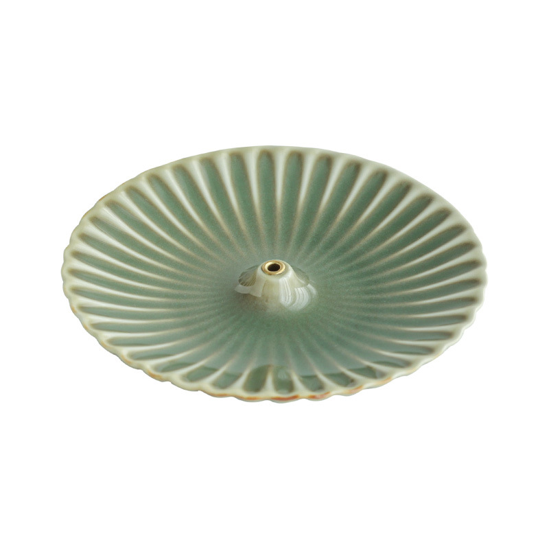 越窯青瓷線香香插香座