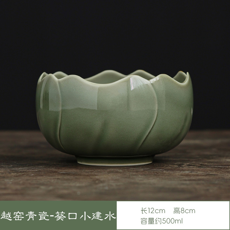 越窯青瓷茶洗陶瓷茶渣缸