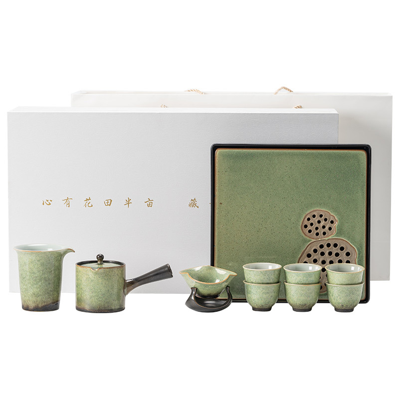 星空翠綠窯變茶具套裝